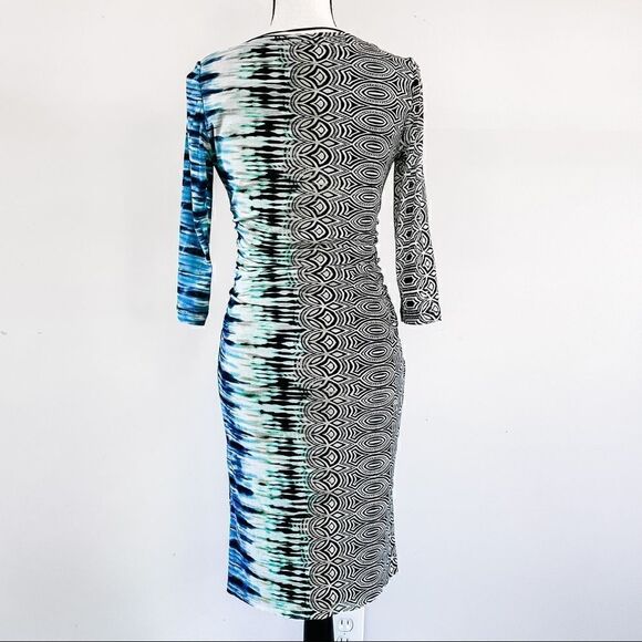 Kay Unger Ruched Wrap Dress - Picture 3 of 7
